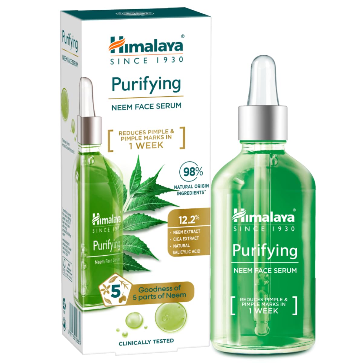 Himalaya Purifying Neem Face Serum | 2% Natural Salicylic Acid